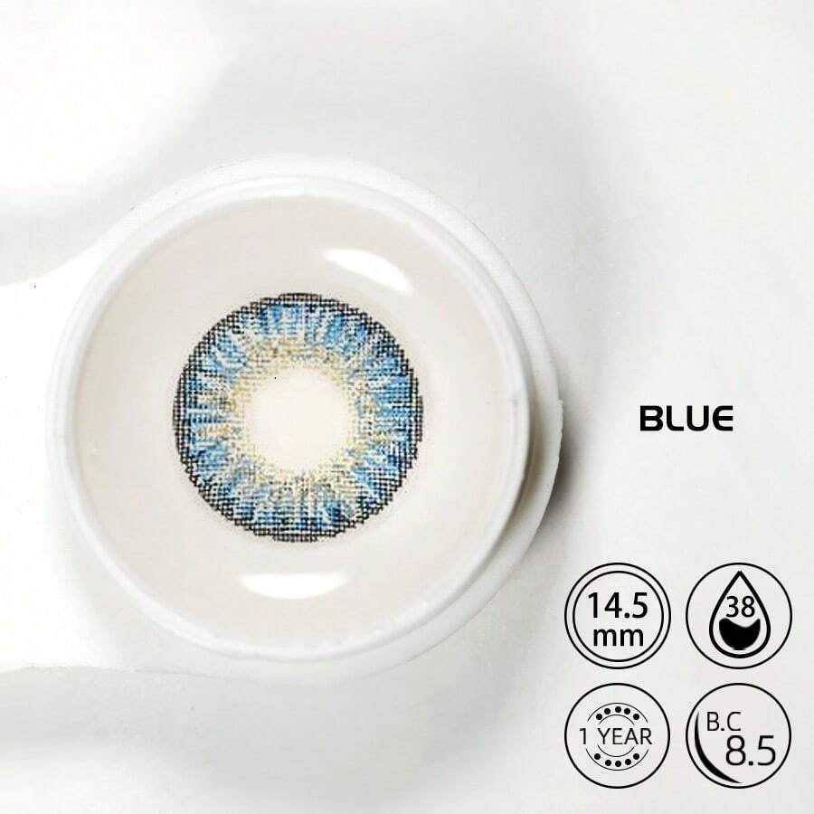 【US WAREHOUSE】Fluorescent blue Colored Contact Lenses
