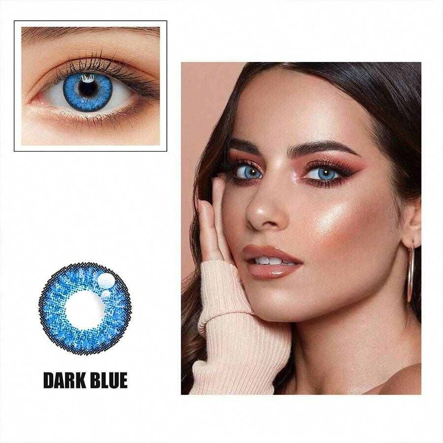 【US WAREHOUSE】Dark blue Colored Contact Lenses