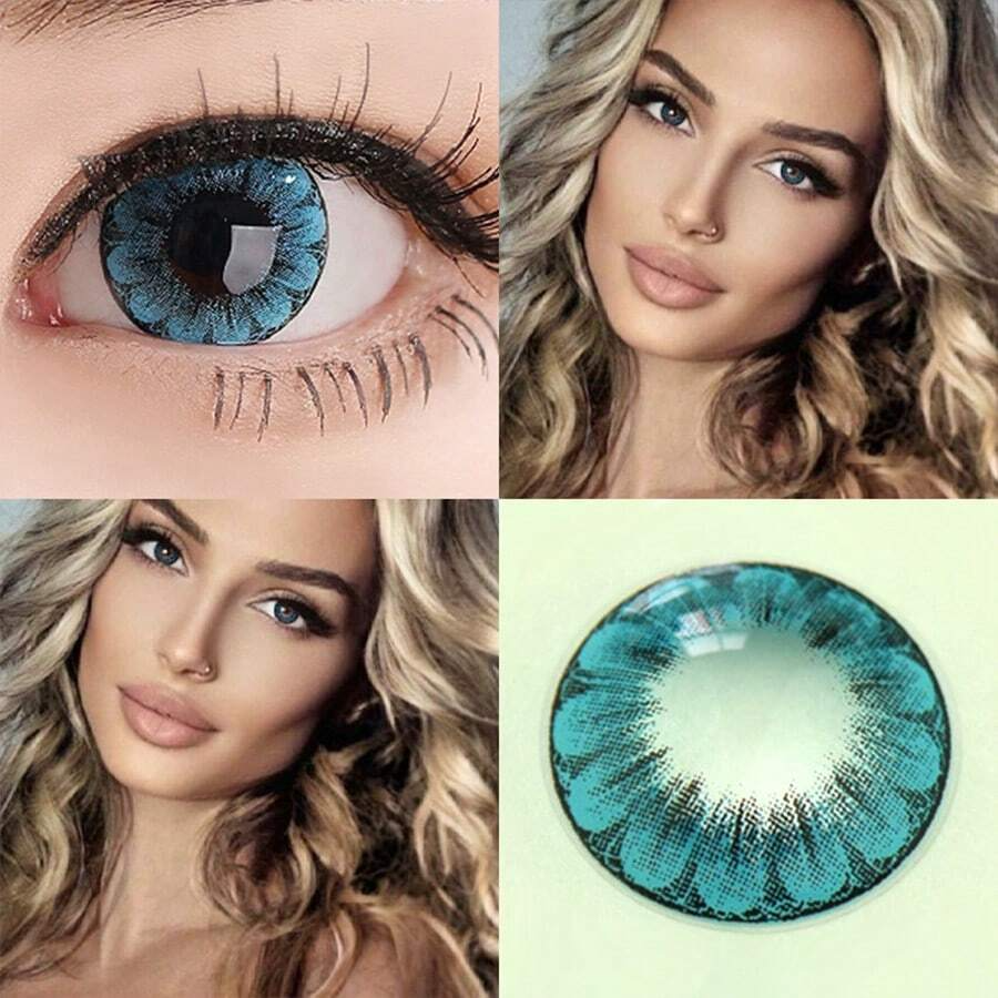 【US WAREHOUSE】Big Eye Blue Colored Contact Lenses