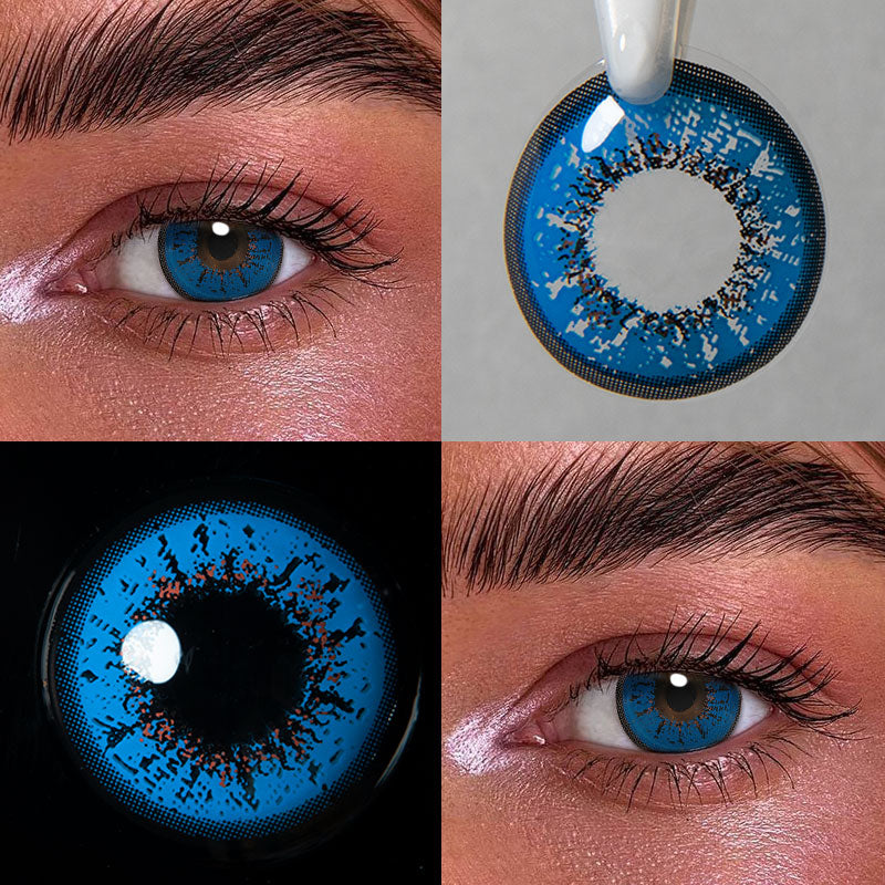 【US WAREHOUSE】Love Blue Colored Contact Lenses