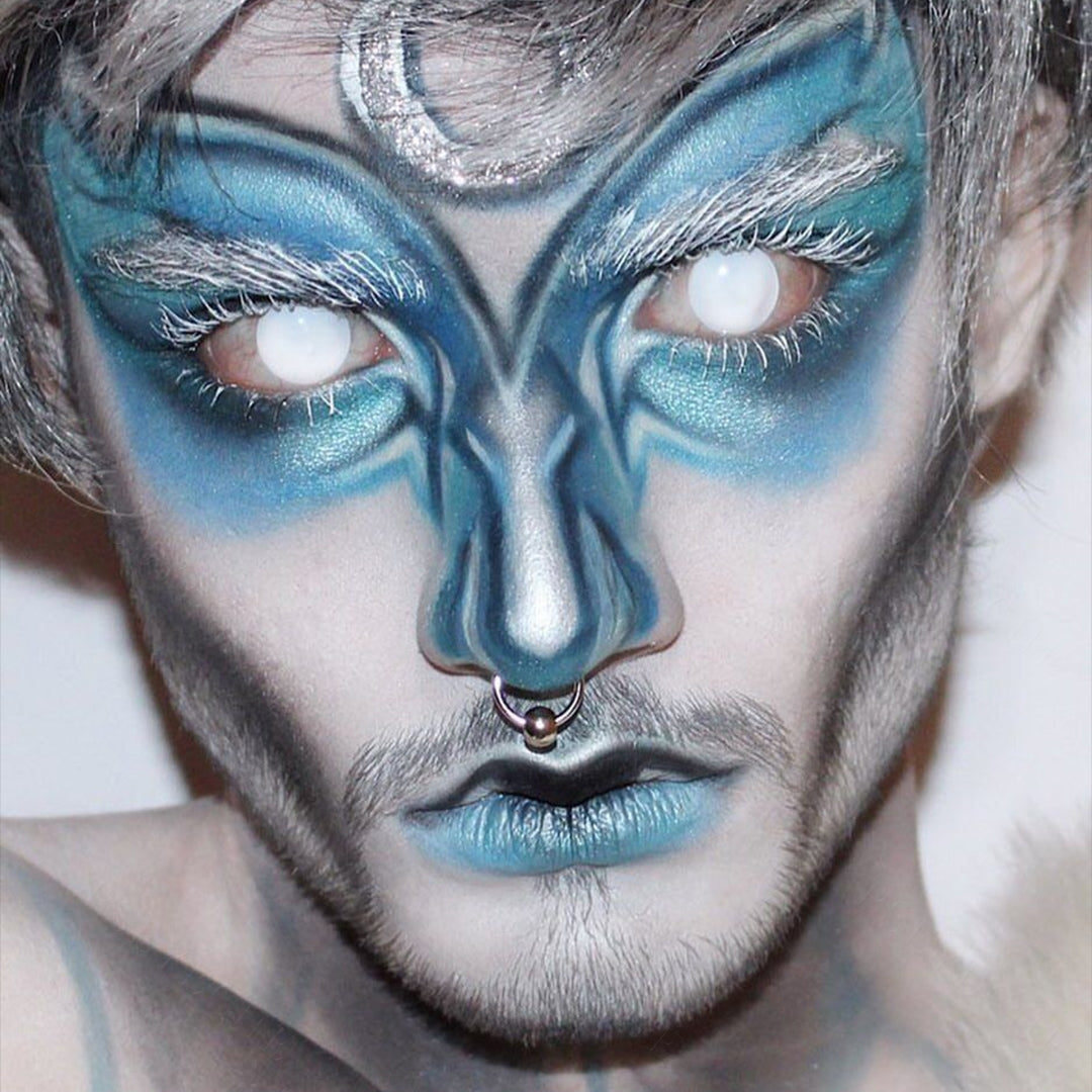 【US WAREHOUSE】Blind White Zombie Colored Contact Lenses