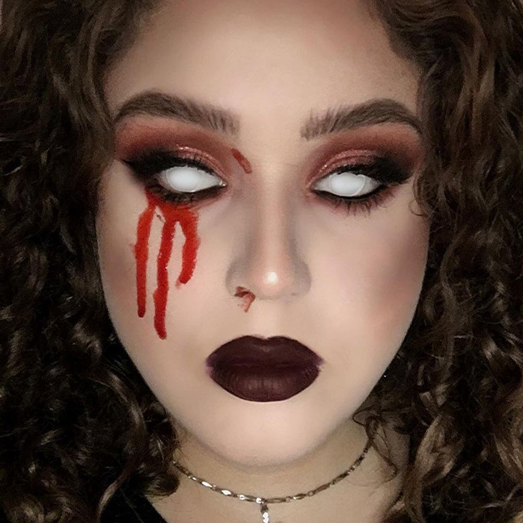 【US WAREHOUSE】Blind White Zombie Colored Contact Lenses