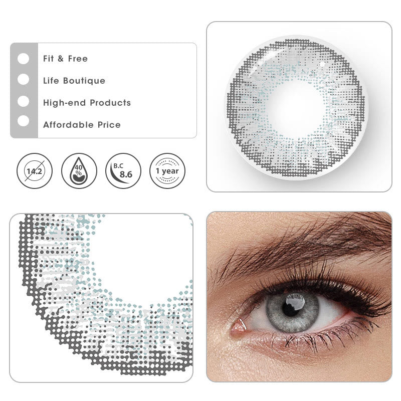 【US WAREHOUSE】Light Grey Colored Contact Lenses
