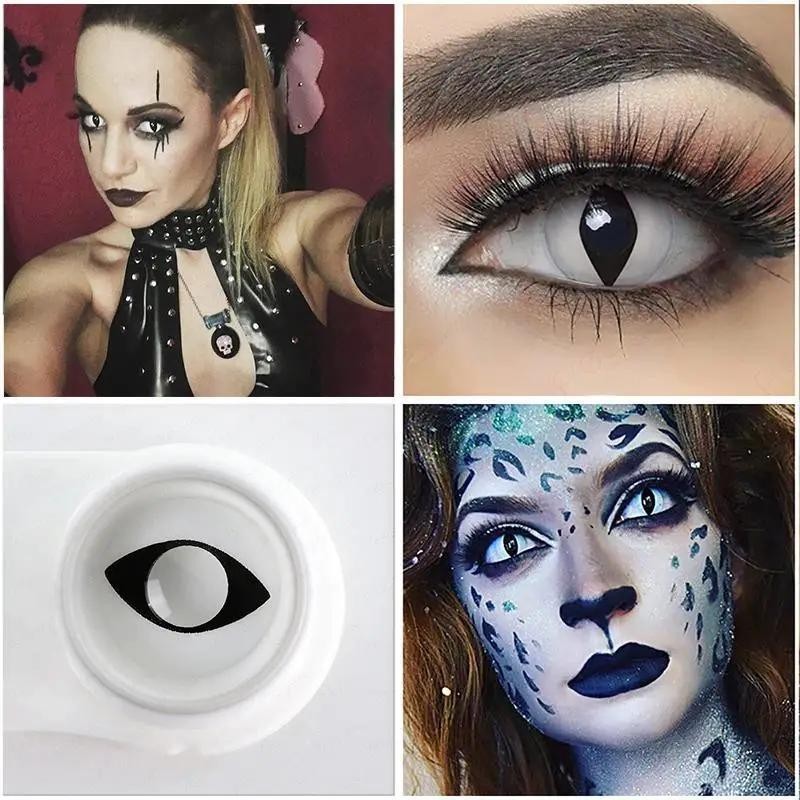 【US WAREHOUSE】White Cat Eye Colored Contact Lenses