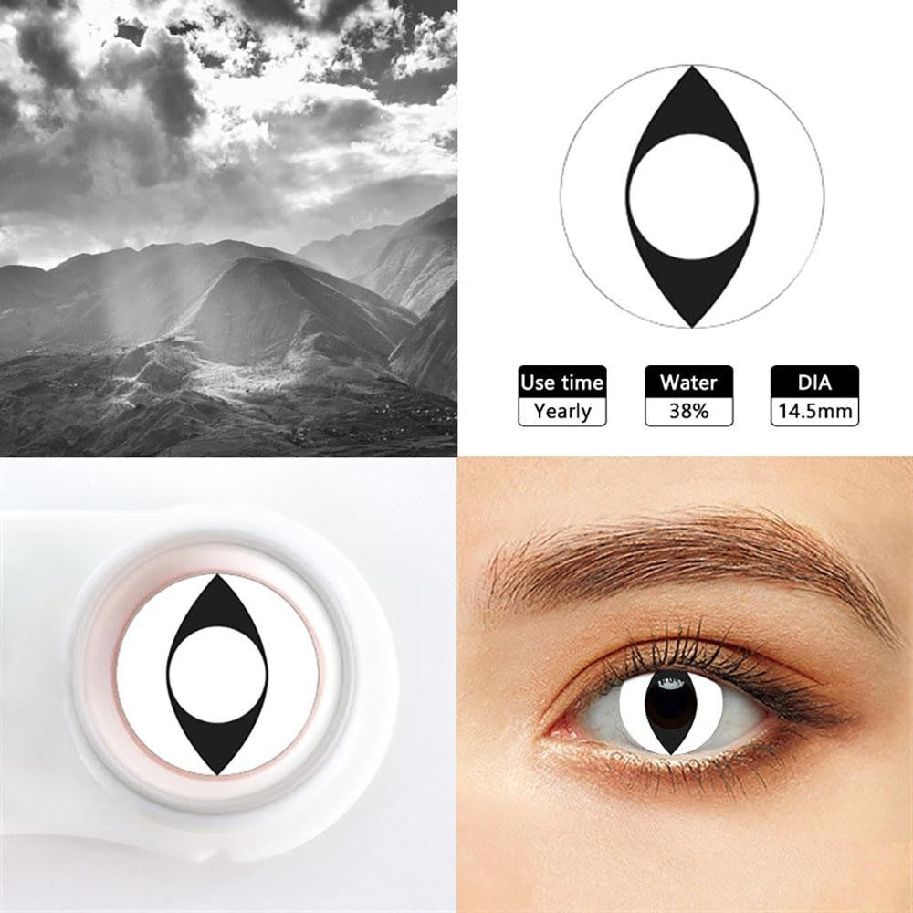 【US WAREHOUSE】White Cat Eye Colored Contact Lenses