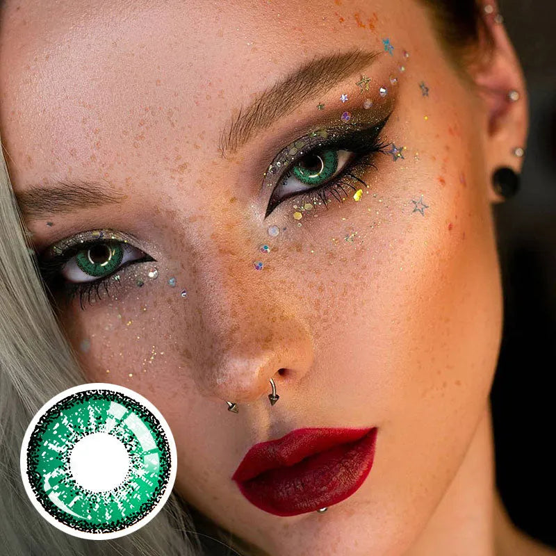 【US WAREHOUSE】Flame Green Colored Contact Lenses