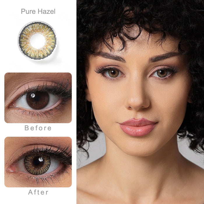 【US WAREHOUSE】Hazel Colored Contact Lenses