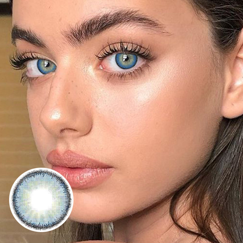 【US WAREHOUSE】Fluorescent blue Colored Contact Lenses