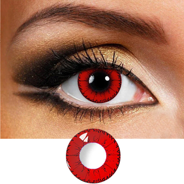 【US WAREHOUSE】Demon Red Colored Contact Lenses