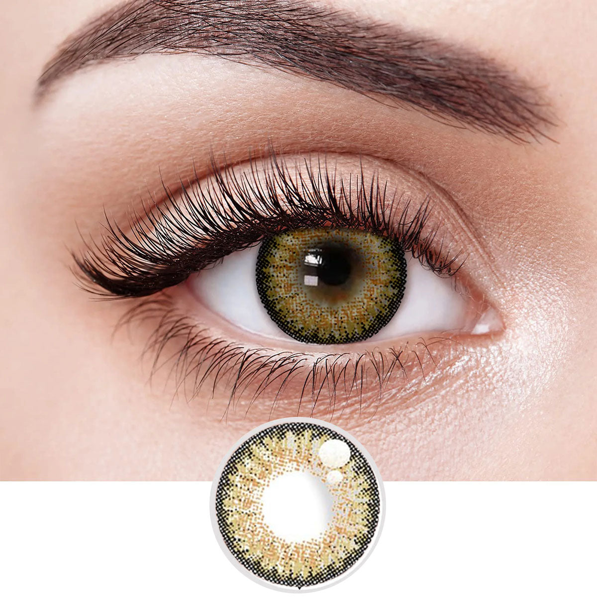 【US WAREHOUSE】Amber Brown Colored Contact Lenses