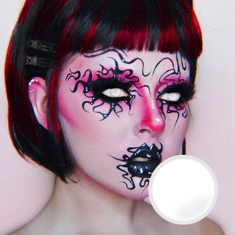 【US WAREHOUSE】Blind White Zombie Colored Contact Lenses