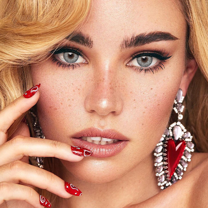 【US WAREHOUSE】Fluorescent gray Colored Contact Lenses