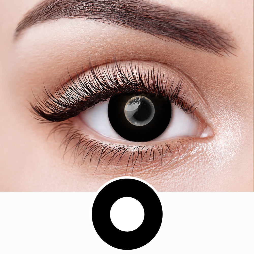 【US WAREHOUSE】Black Abyss Eyes Colored Contact Lenses