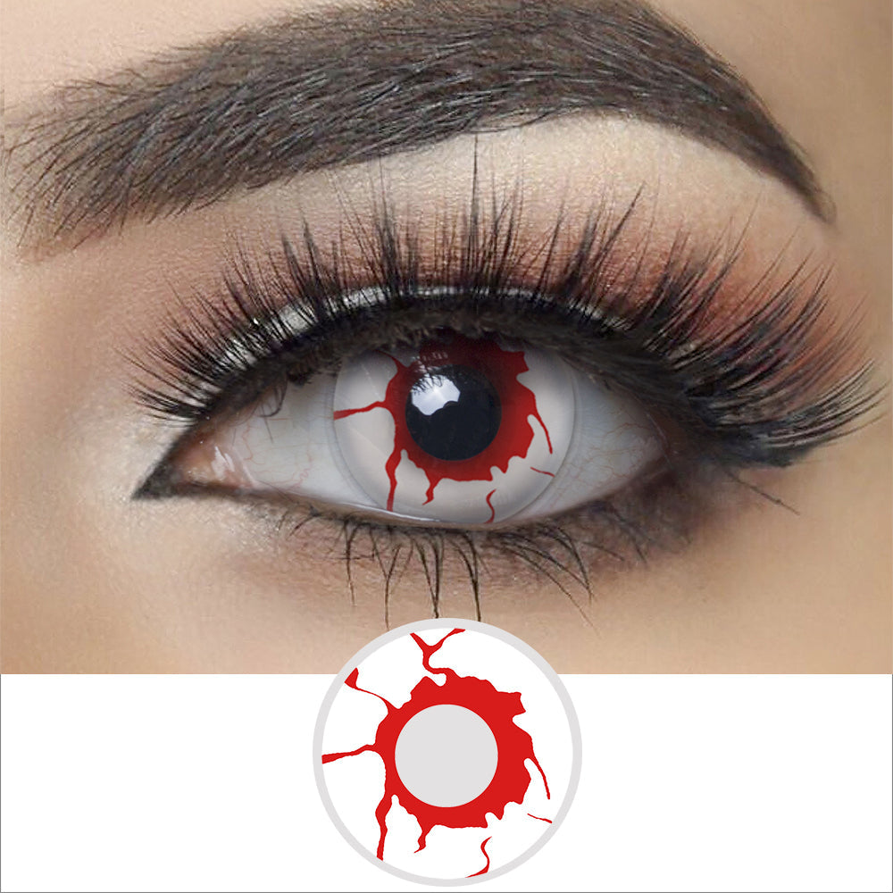 【US WAREHOUSE】White blood streaks Colored Contact Lenses