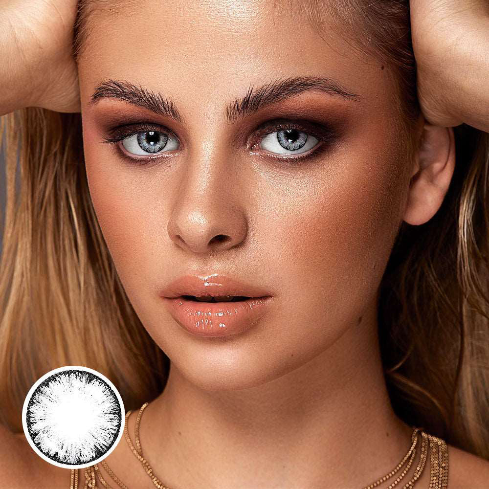 【US WAREHOUSE】Big Eye Grey Colored Contact Lenses