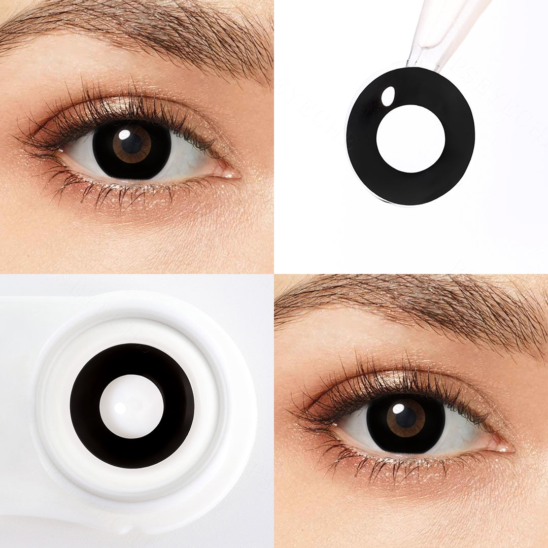 【US WAREHOUSE】Black Abyss Eyes Colored Contact Lenses