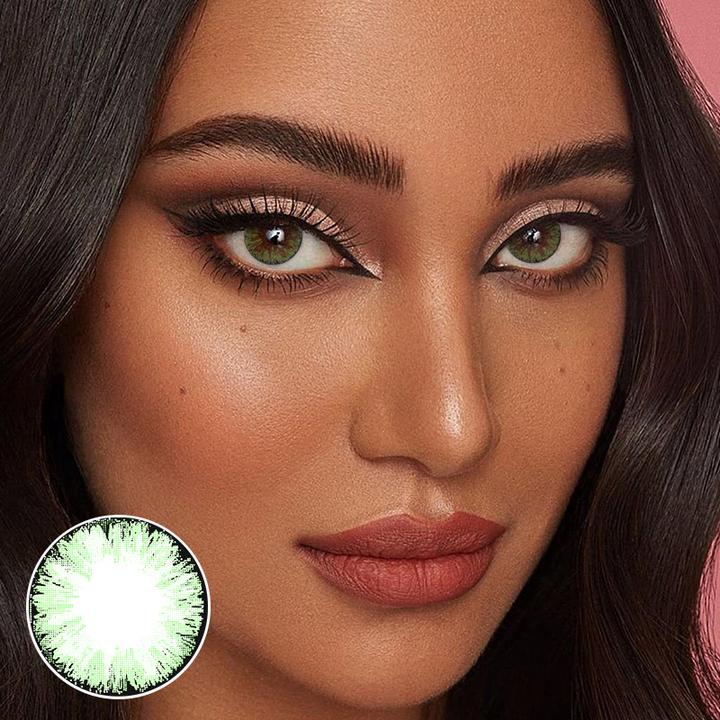 【US WAREHOUSE】Big Eye Green Colored Contact Lenses