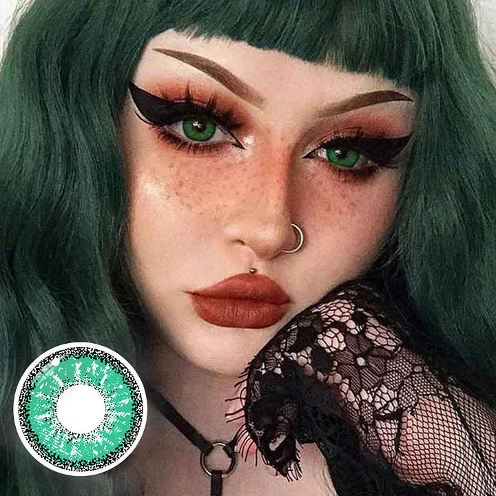 【US WAREHOUSE】Flame Green Colored Contact Lenses