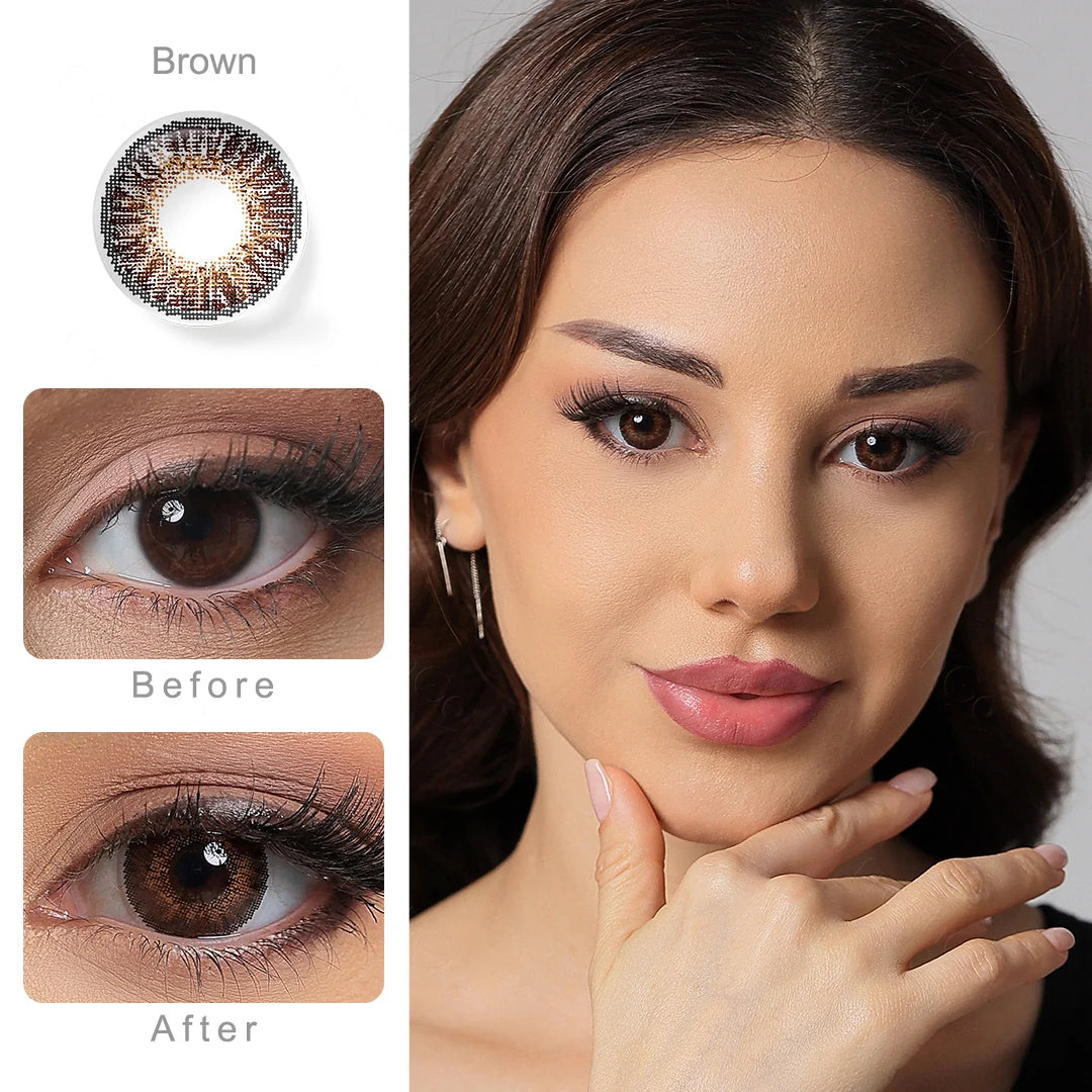 【US WAREHOUSE】Cattail brown Colored Contact Lenses