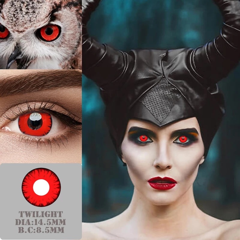 【US WAREHOUSE】Shine Red Colored Contact Lenses