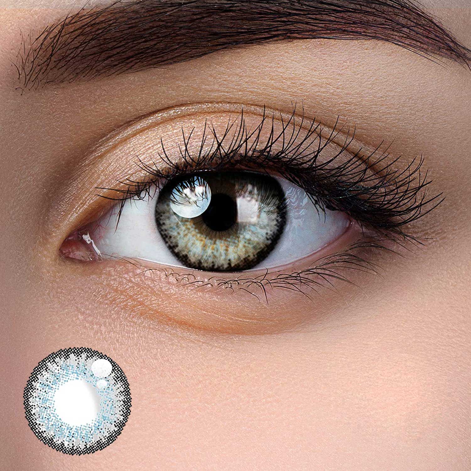 【US WAREHOUSE】Fluorescent blue Colored Contact Lenses