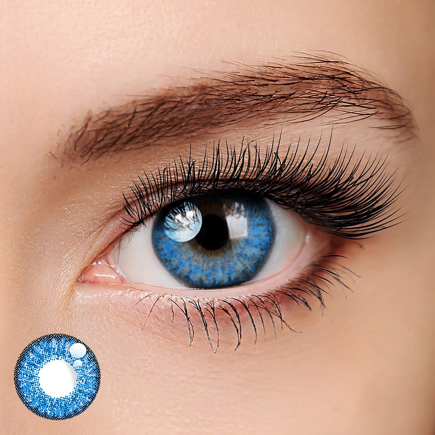 【US WAREHOUSE】Dark blue Colored Contact Lenses