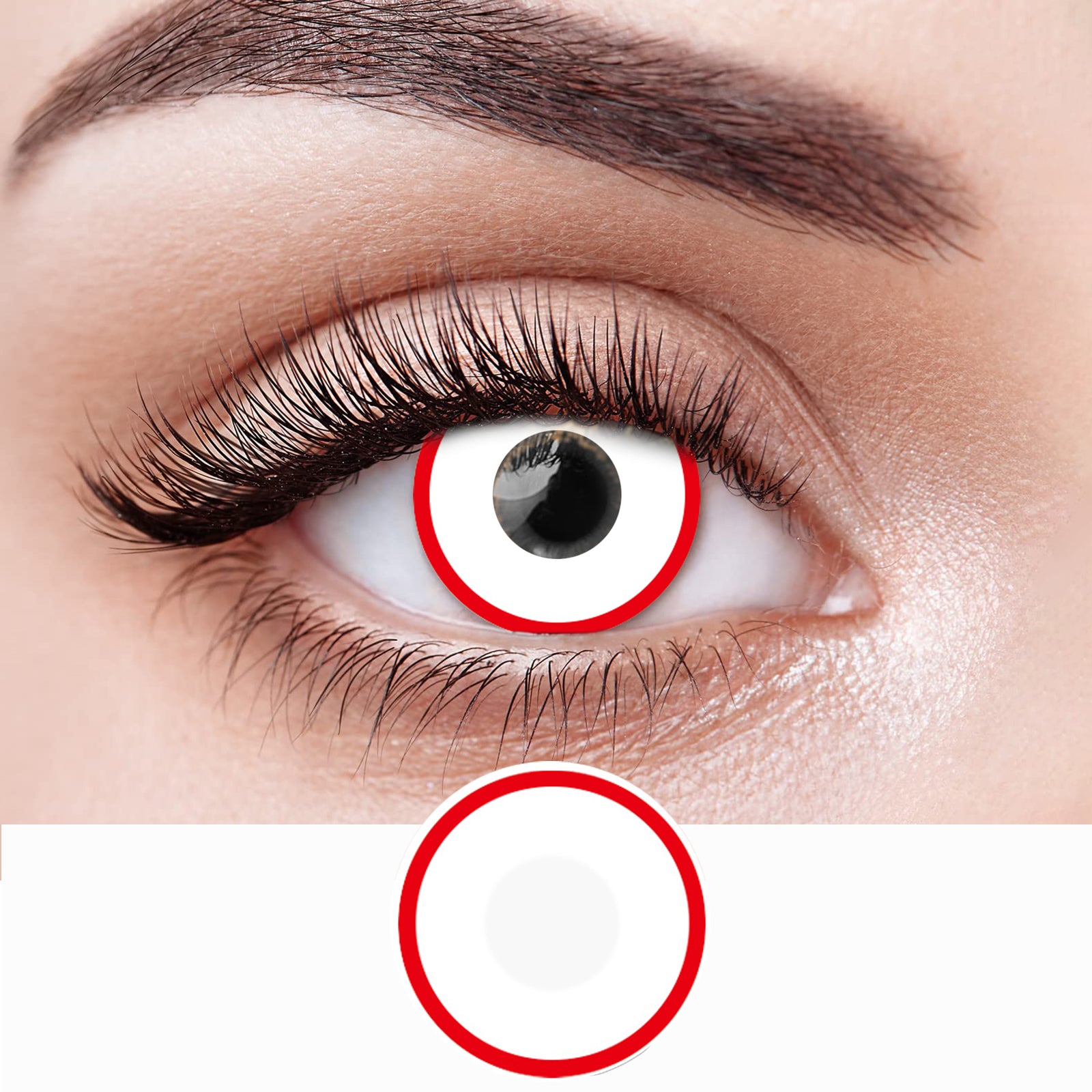 【US WAREHOUSE】Red Edge Colored Contact Lenses