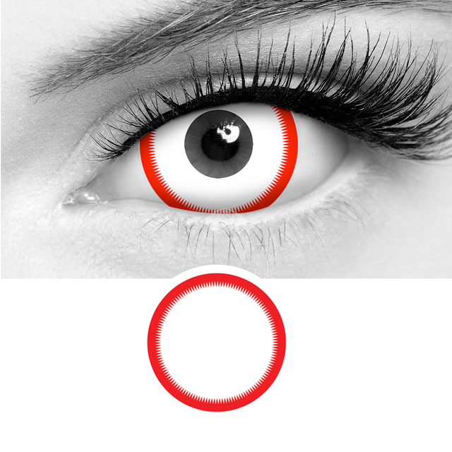 【US WAREHOUSE】Red Edge Colored Contact Lenses