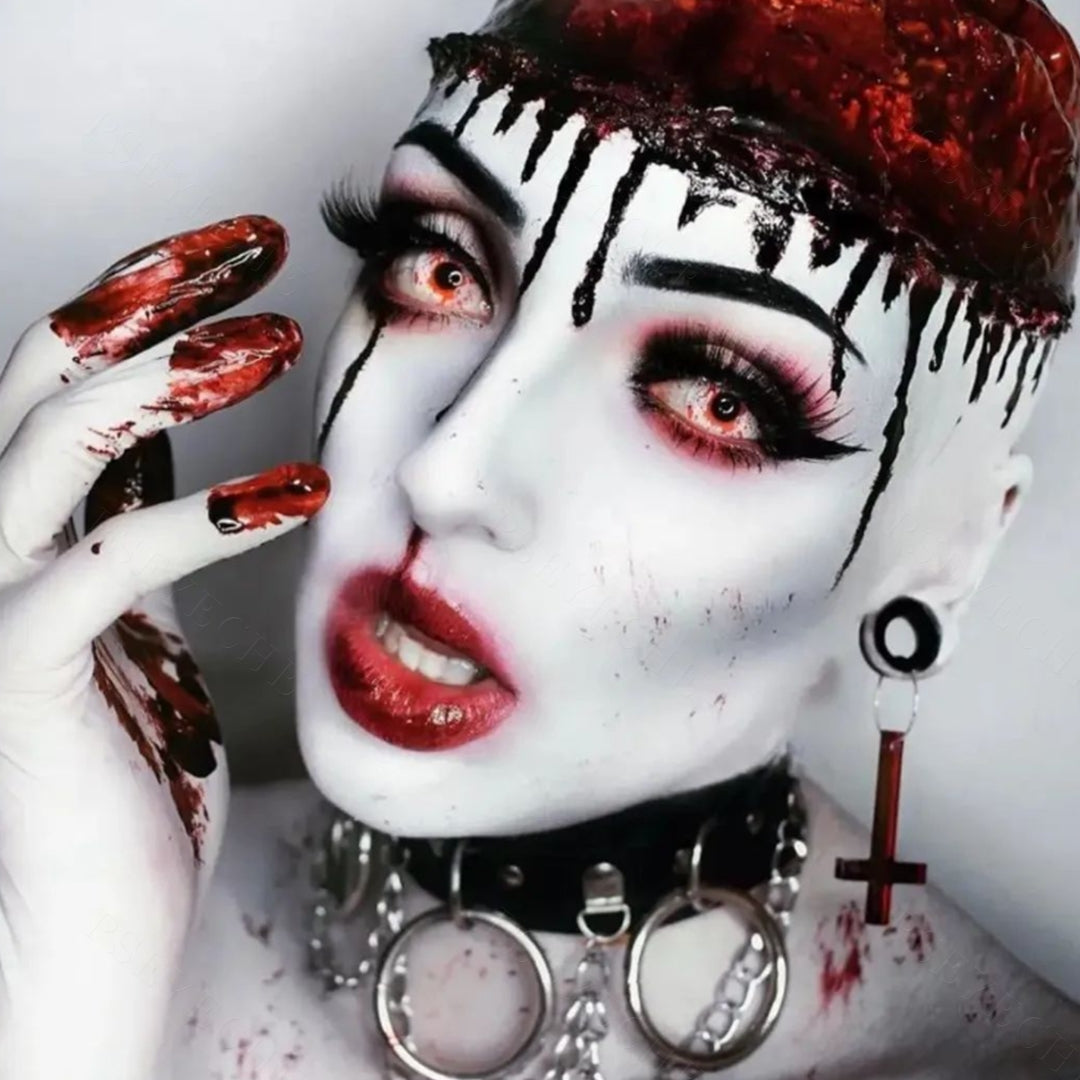 【US WAREHOUSE】White blood streaks Colored Contact Lenses