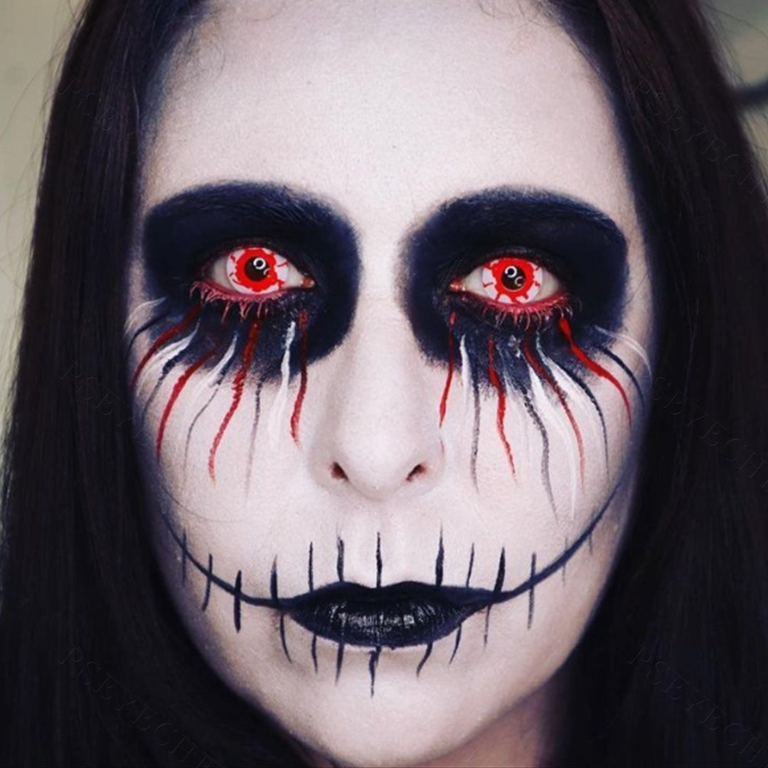 【US WAREHOUSE】White blood streaks Colored Contact Lenses