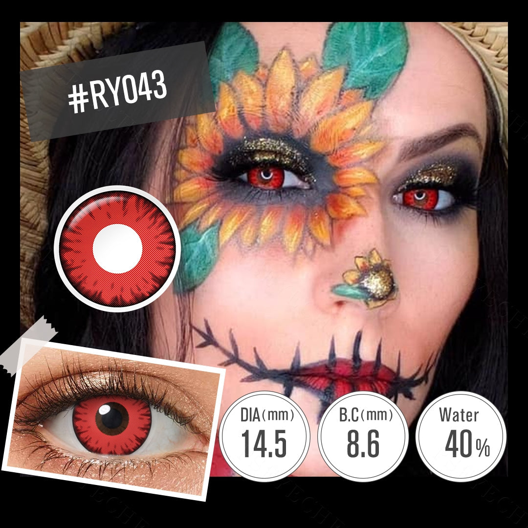 【US WAREHOUSE】Shine Red Colored Contact Lenses