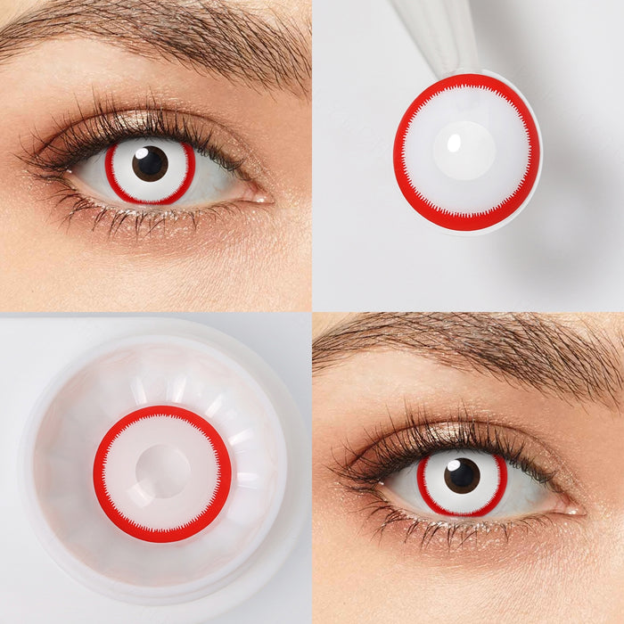 【US WAREHOUSE】Red Edge Colored Contact Lenses