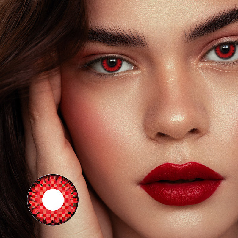 【US WAREHOUSE】Shine Red Colored Contact Lenses