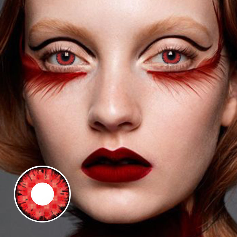 【US WAREHOUSE】Shine Red Colored Contact Lenses