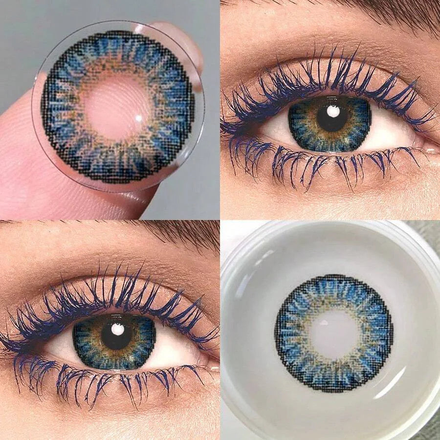 【US WAREHOUSE】Fluorescent blue Colored Contact Lenses