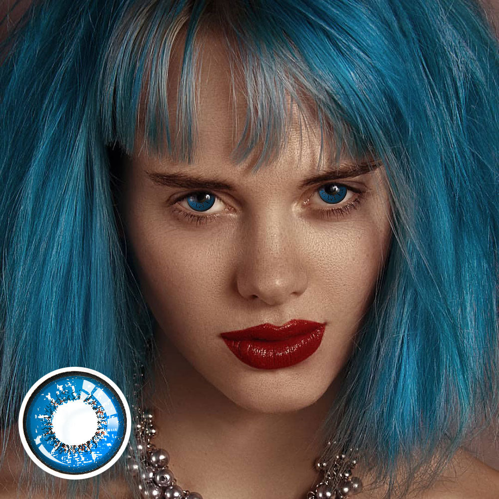 【US WAREHOUSE】Love Blue Colored Contact Lenses