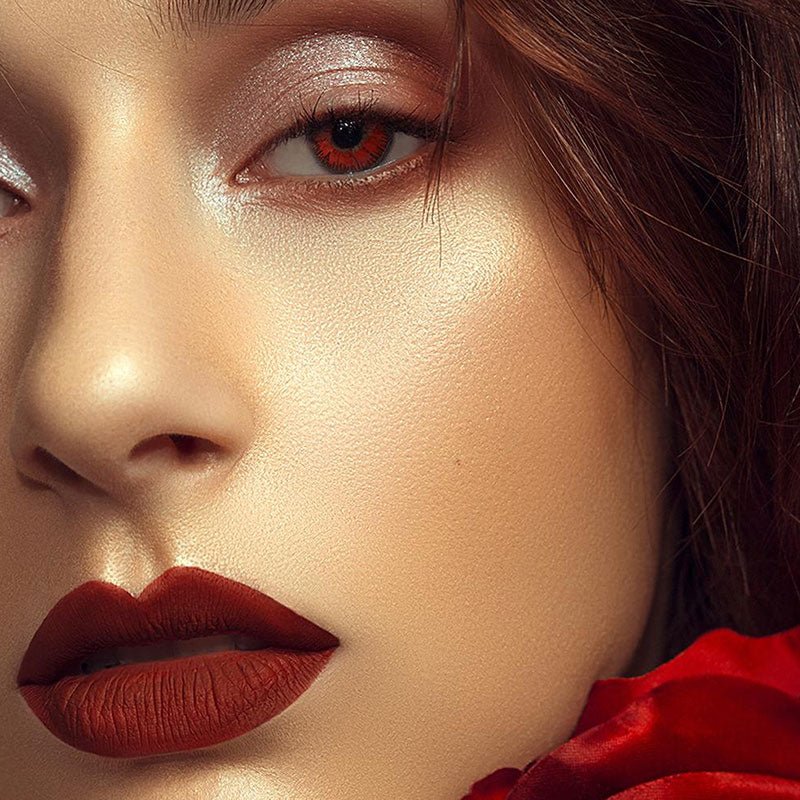 【US WAREHOUSE】Shine Red Colored Contact Lenses