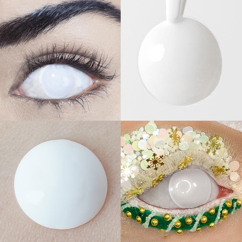 【US WAREHOUSE】Blind White Zombie Colored Contact Lenses