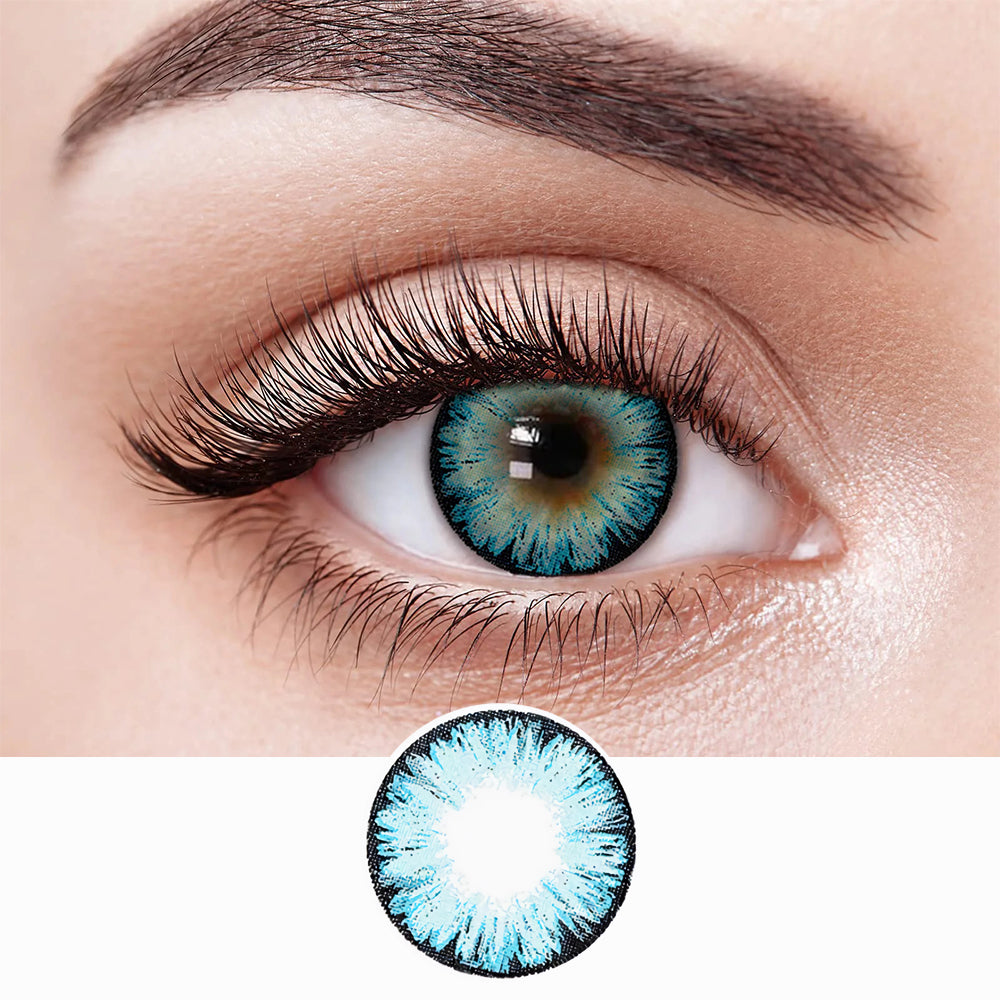 【US WAREHOUSE】Big Eye Blue Colored Contact Lenses