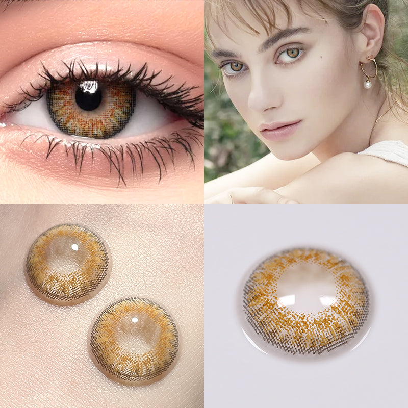 【US WAREHOUSE】Honey Colored Contact Lenses