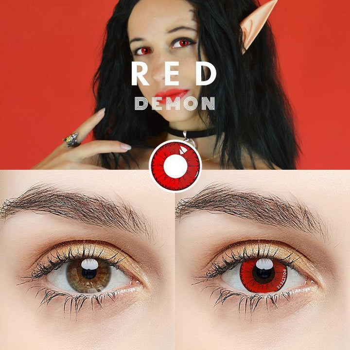 【US WAREHOUSE】Demon Red Colored Contact Lenses