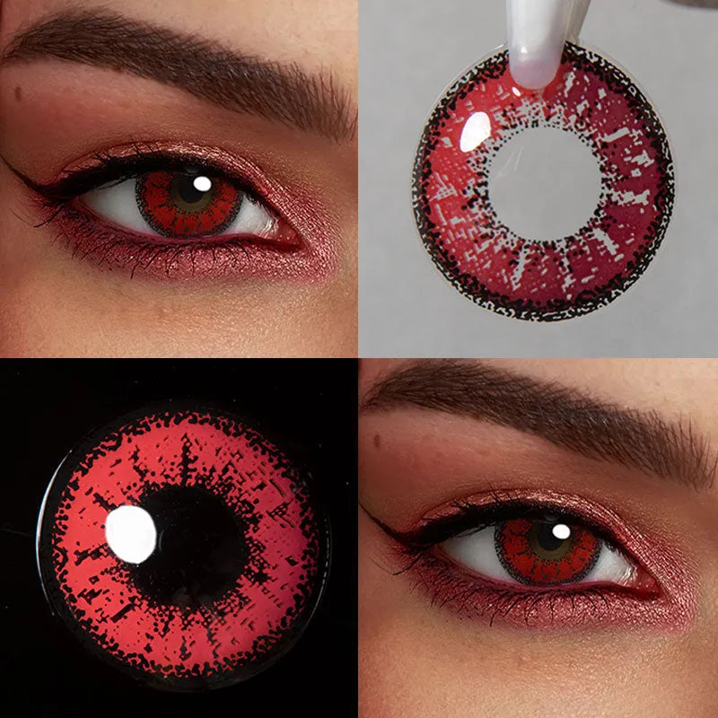 【US WAREHOUSE】Demon Red Colored Contact Lenses