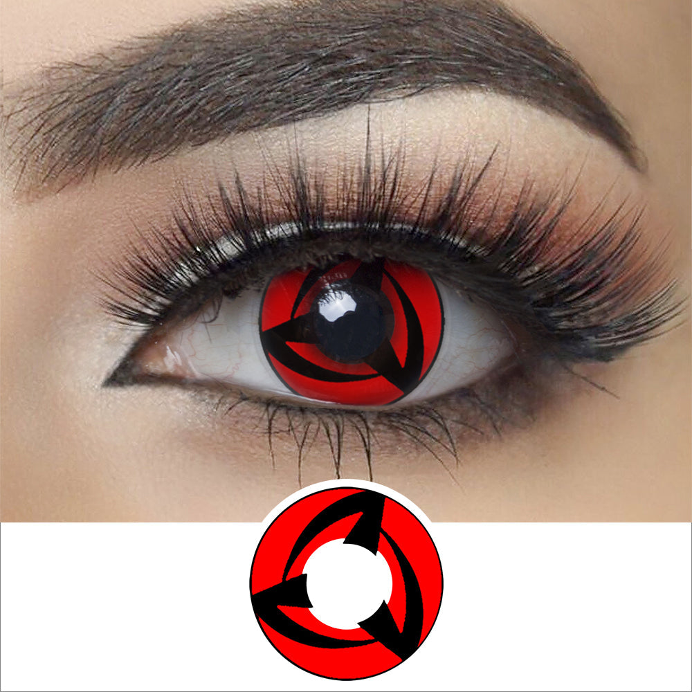 【US WAREHOUSE】Anime - Kakashi Mangekyou Sharingan Cosplay  Colored Contact Lenses