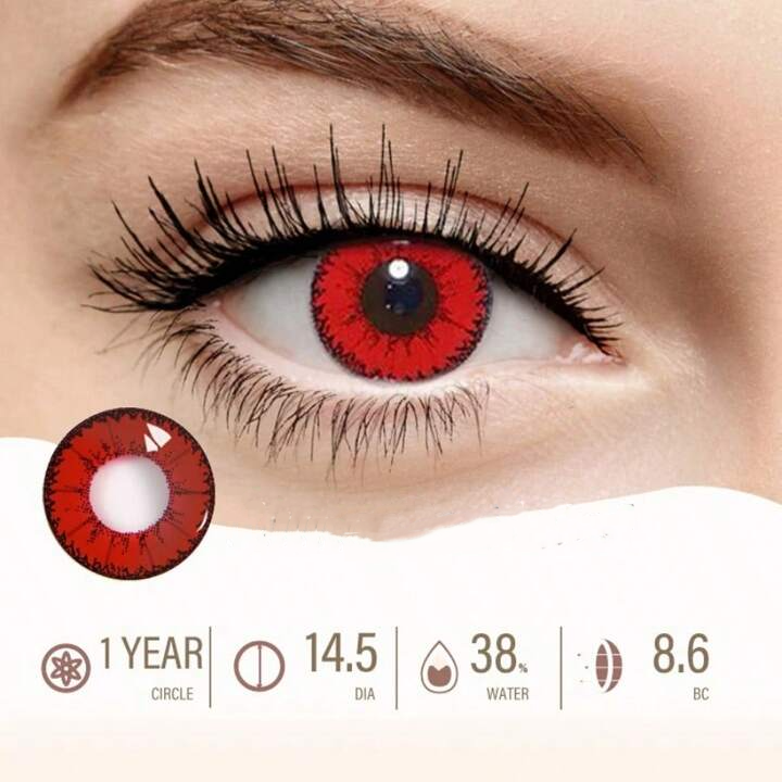 【US WAREHOUSE】Demon Red Colored Contact Lenses