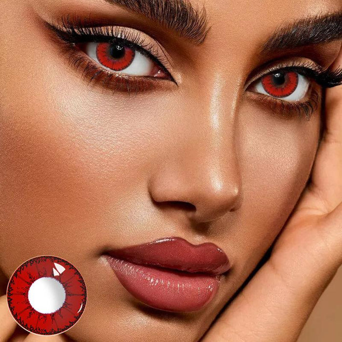 【US WAREHOUSE】Demon Red Colored Contact Lenses