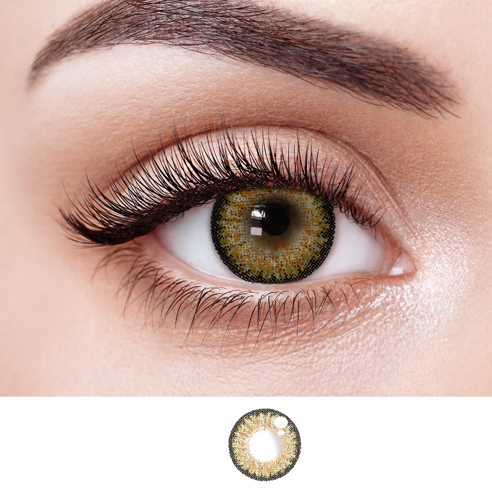 【US WAREHOUSE】Amber Brown Colored Contact Lenses