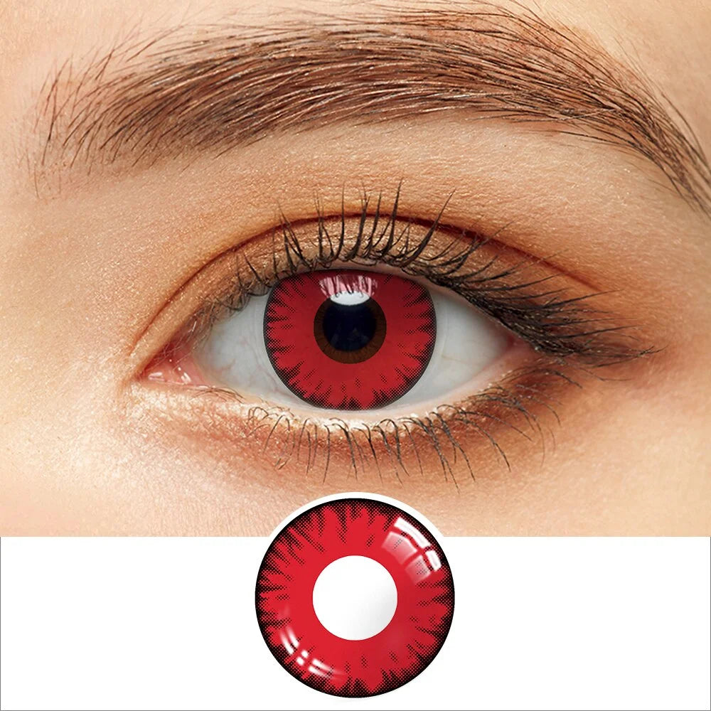 【US WAREHOUSE】Shine Red Colored Contact Lenses